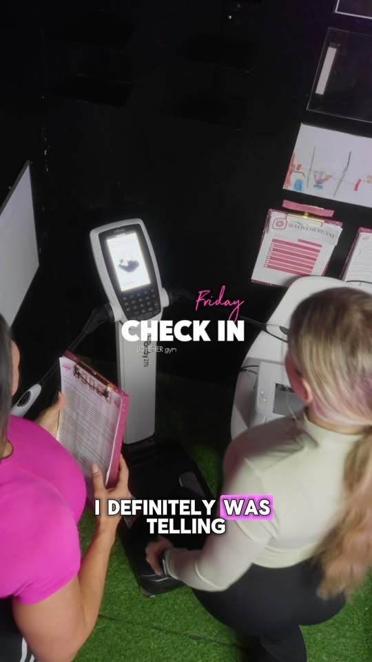 Coach Dee during a Friday client check-in